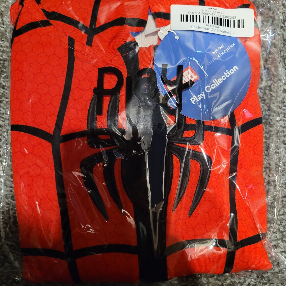 Little Sleepies Spiderman Hooded Jacket